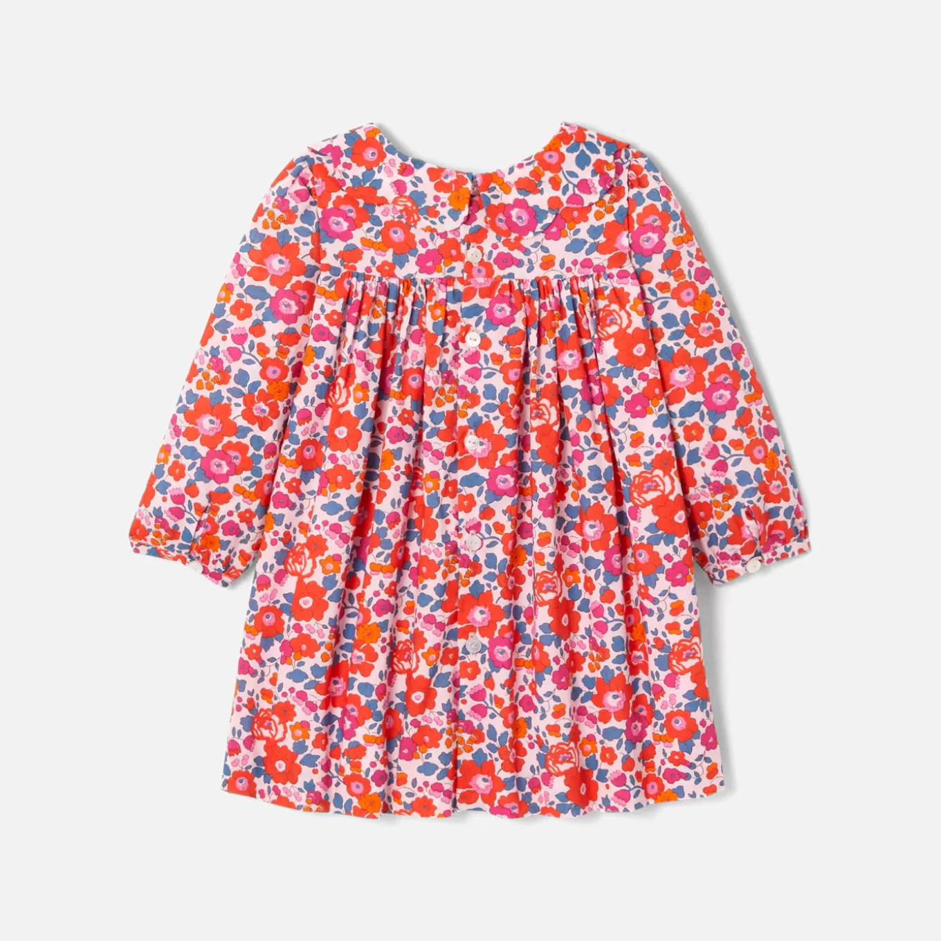 Shop Jacadi Kleid aus Liberty-Stoff für Mädchen ROSA/MEHRFARBIG
