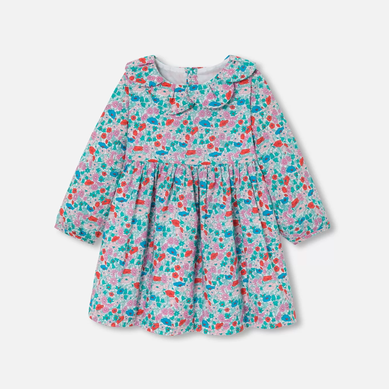 Best Sale Jacadi Kleid aus Liberty-Stoff Kleinkind Mädchen WEISS/MEHRFARBIG