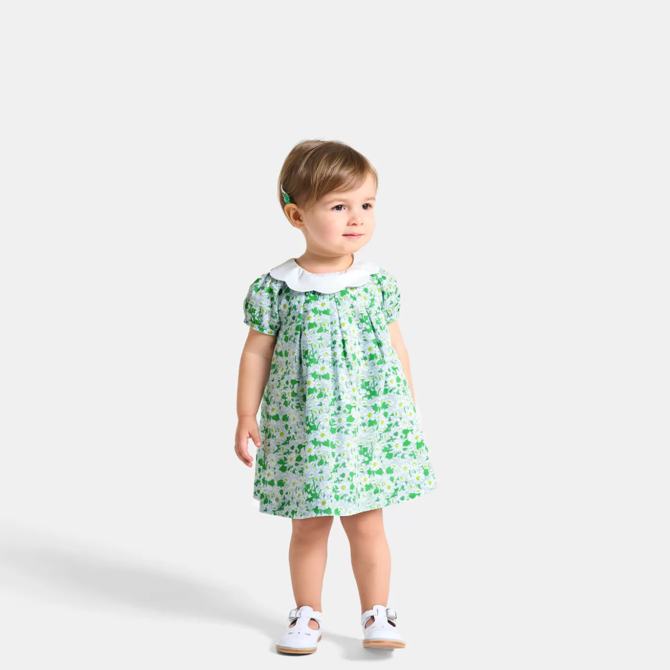 Cheap Jacadi Kleid aus Liberty-Stoff Kleinkind Mädchen WEISS/MEHRFARBIG