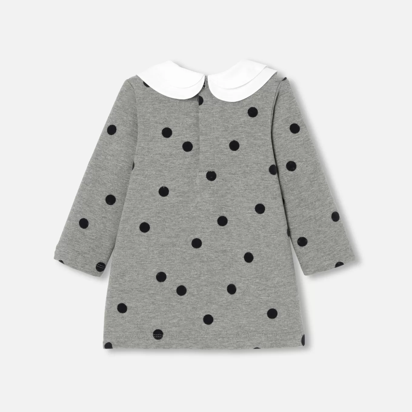 Hot Jacadi Kleid aus Molton Kleinkind Mädchen GRAU ANTHRACITE JACADI