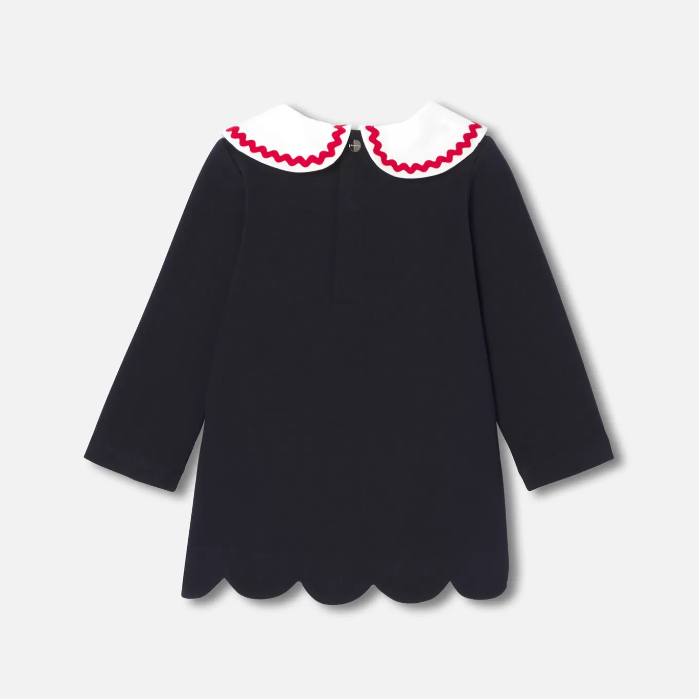 Hot Jacadi Kleid aus Molton Kleinkind Mädchen MARINEBLAU JACADI