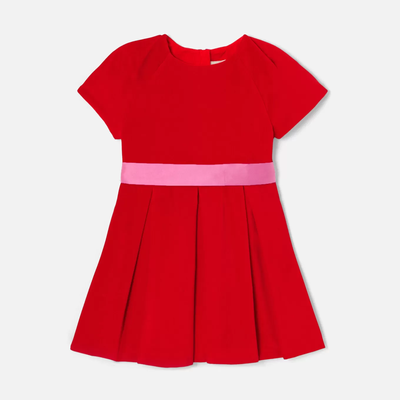 Outlet Jacadi Kleid aus Samt für Mädchen ORANGE DUNKEL