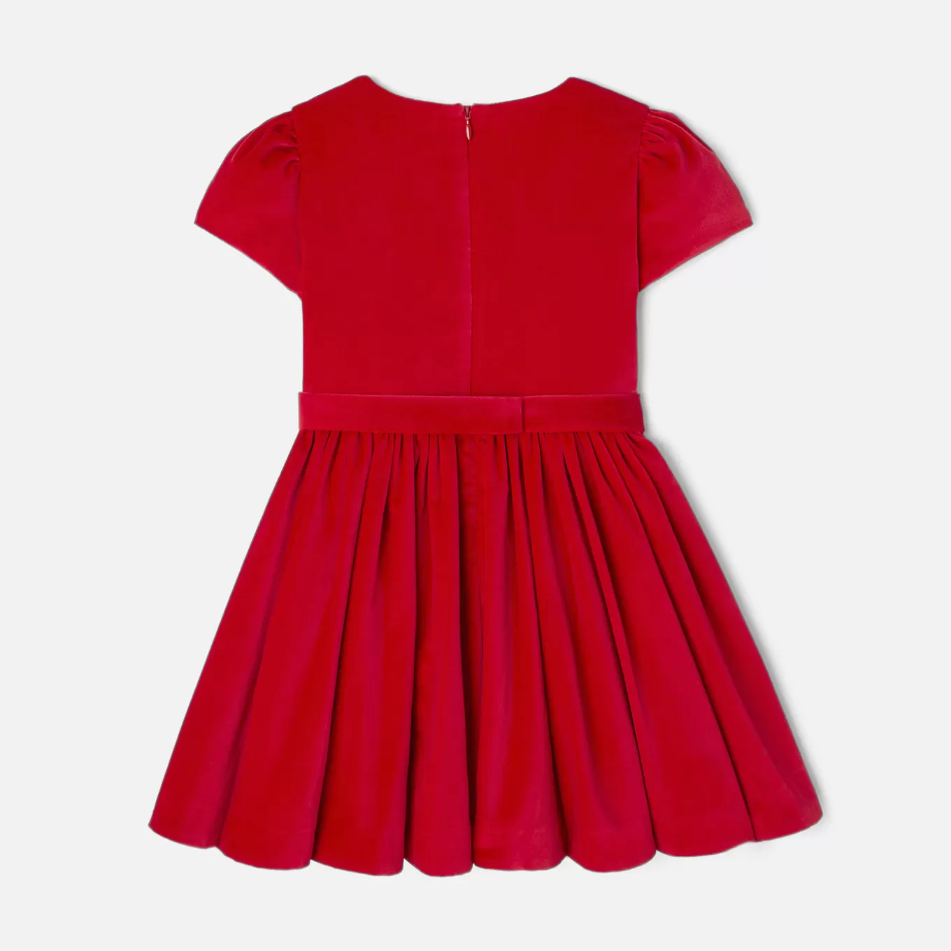 Cheap Jacadi Kleid aus Samt für Mädchen MOHNROT