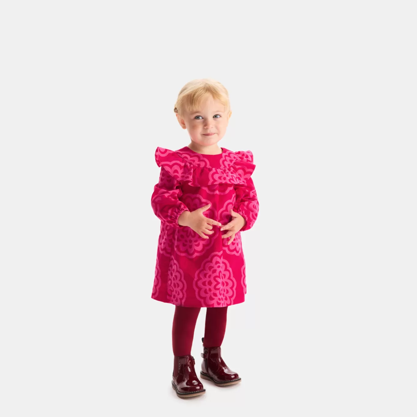 Store Jacadi Kleid aus Samt Kleinkind Mädchen MEHRFARBIG