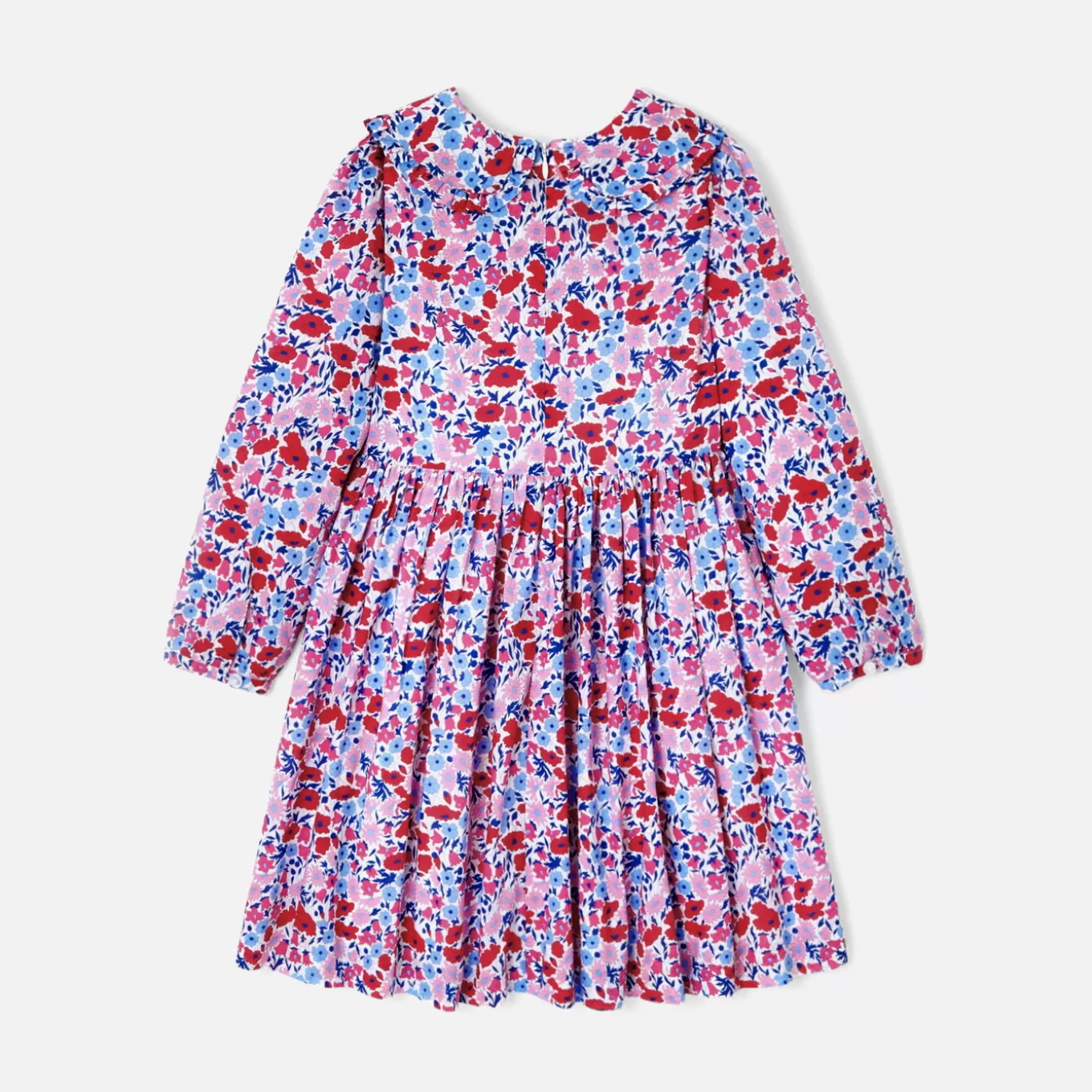 Cheap Jacadi Kleid für Mädchen aus Liberty-Stoff WEISS/MEHRFARBIG
