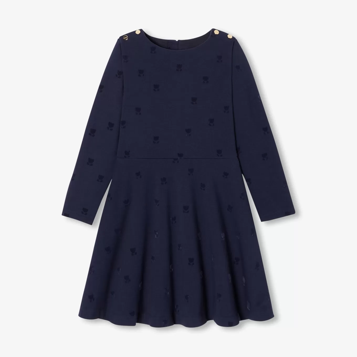 Flash Sale Jacadi Kleid für Mädchen aus Molton MARINEBLAU JACADI