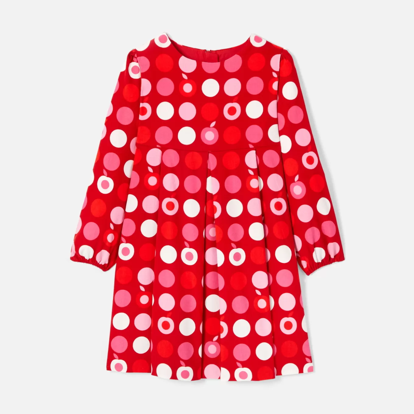 Shop Jacadi Kleid für Mädchen aus Samt ROT/MEHRFARBIG