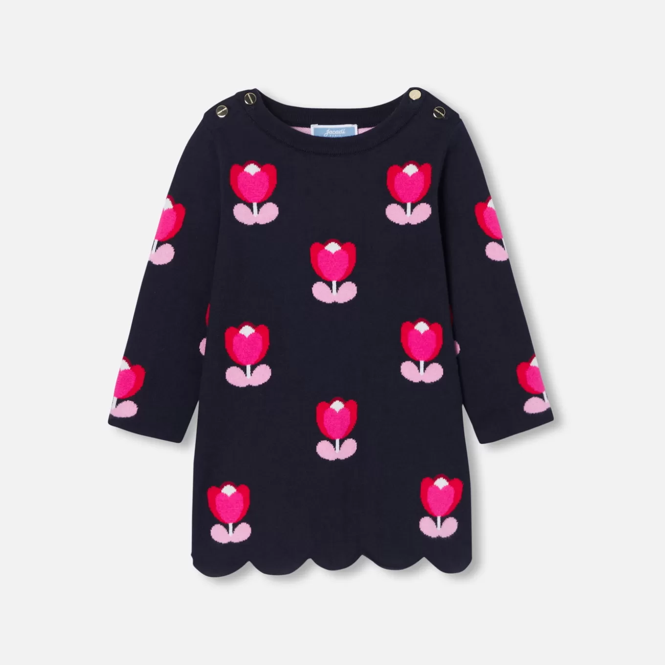 Discount Jacadi Kleid mit langen Ärmeln Kleinkind Mädchen MARINEBLAU JACADI