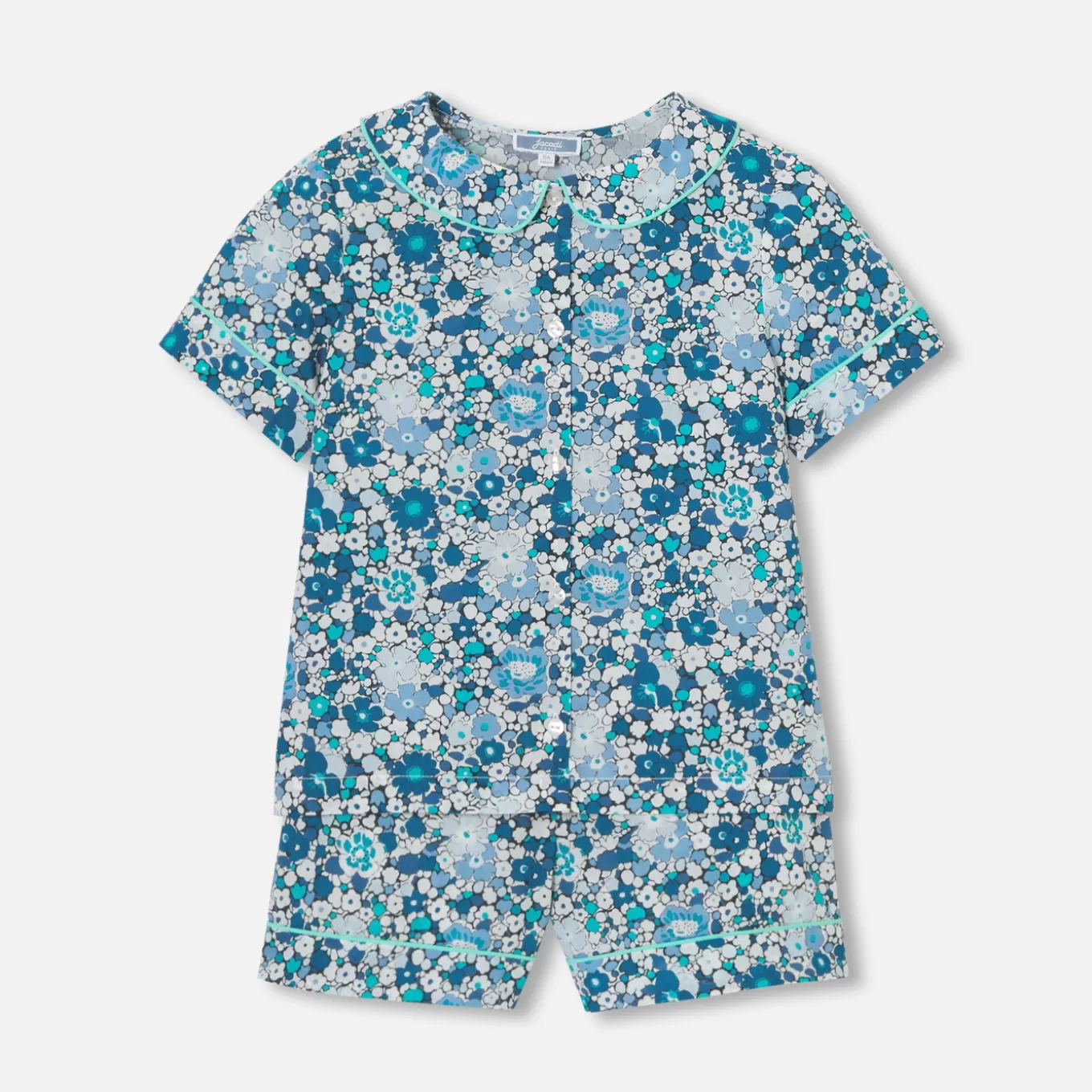 Sale Jacadi Kurzer Mädchenpyjama aus Liberty-Stoff BLAU/MEHRFARBIG
