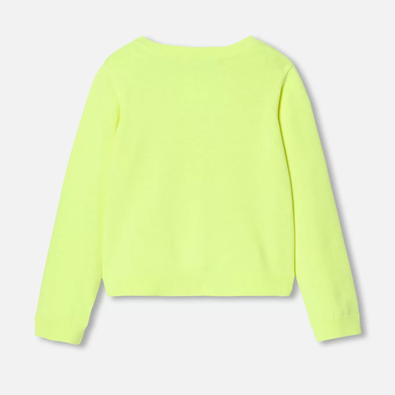 Online Jacadi Kurzes Strickjacke für Mädchen NEON GELB
