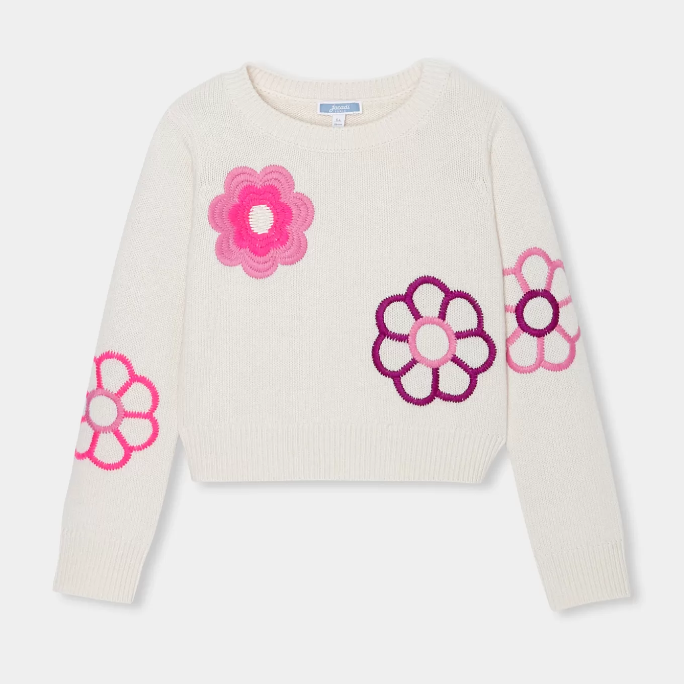 Best Jacadi Kurzpullover für Mädchen WEISS/ROSA