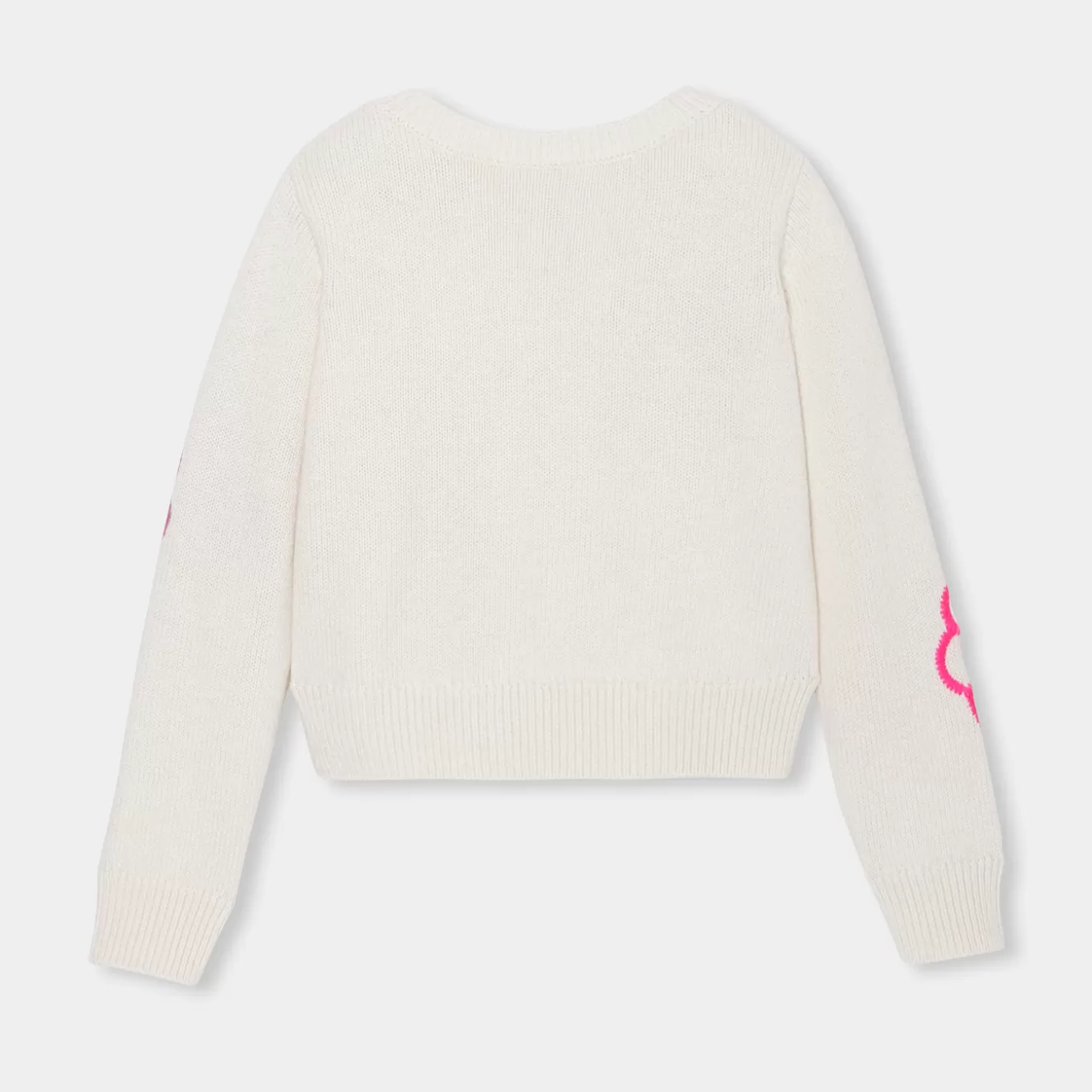 Best Jacadi Kurzpullover für Mädchen WEISS/ROSA