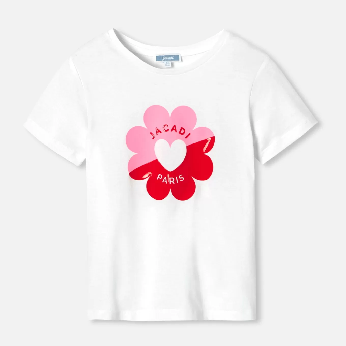 Flash Sale Jacadi Kurzärmeliges T-Shirt für Mädchen JACADI WEISS