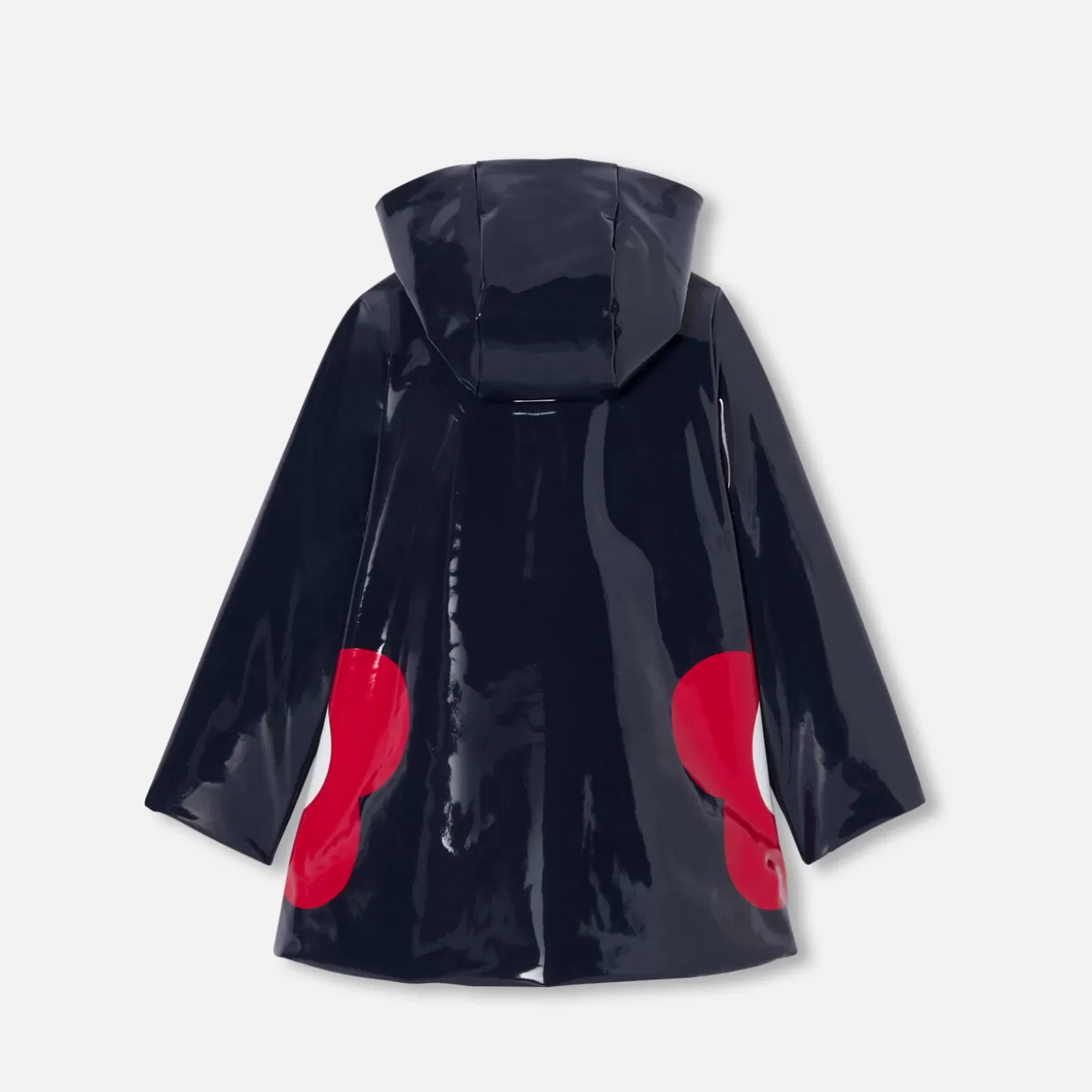 Clearance Jacadi Lack-Regenmantel für Mädchen MARINEBLAU JACADI
