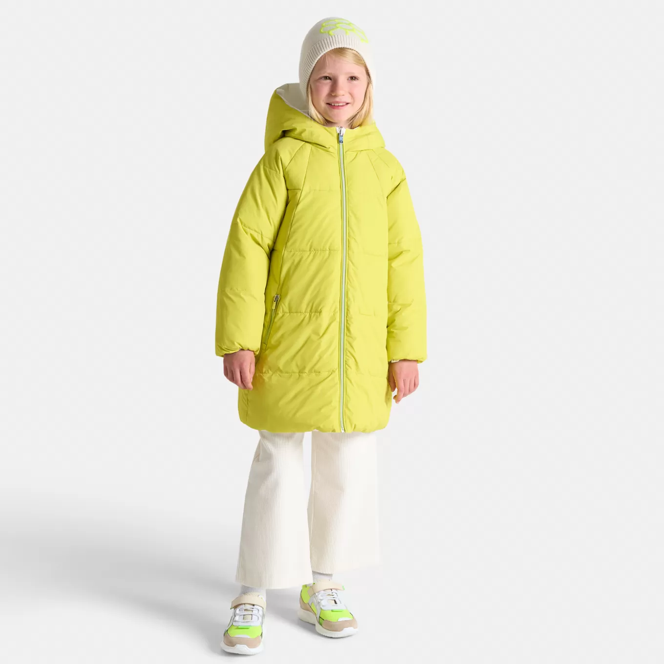 Fashion Jacadi Lange Steppjacke für Mädchen WEICHES JACADI WEISS