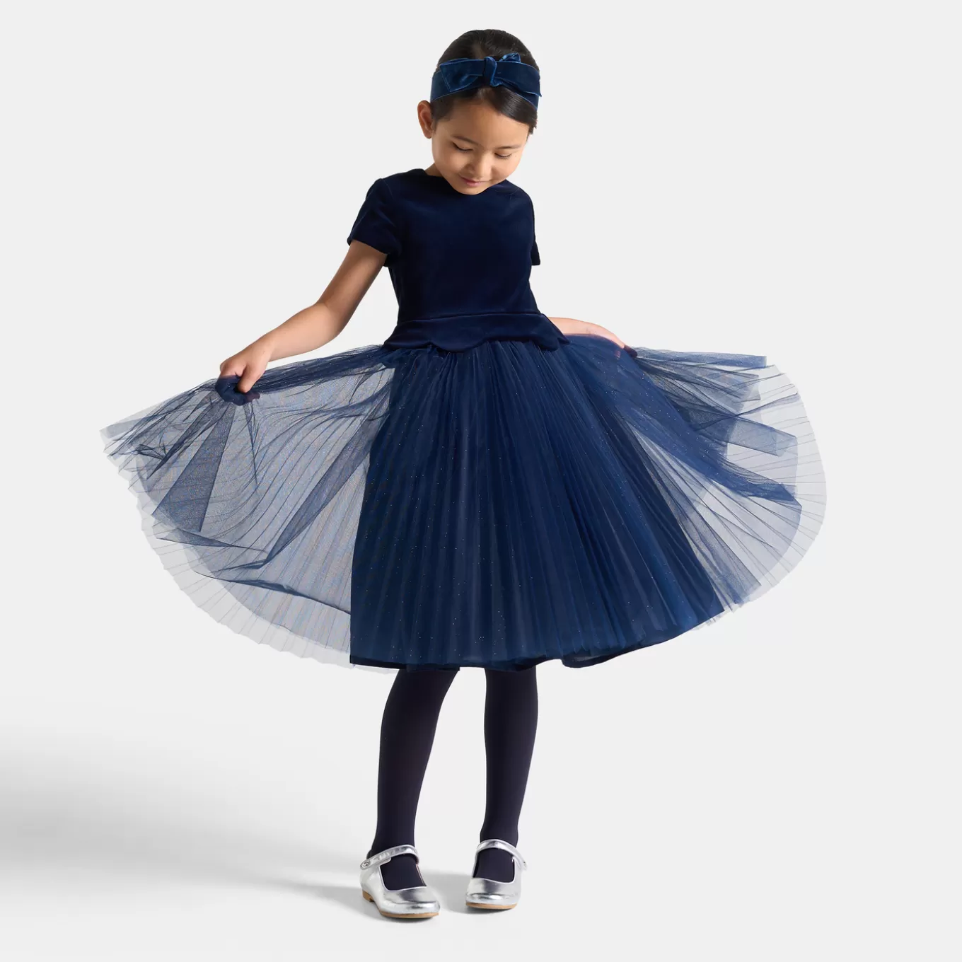 Sale Jacadi Langes Kleid für Mädchen MARINEBLAU JACADI
