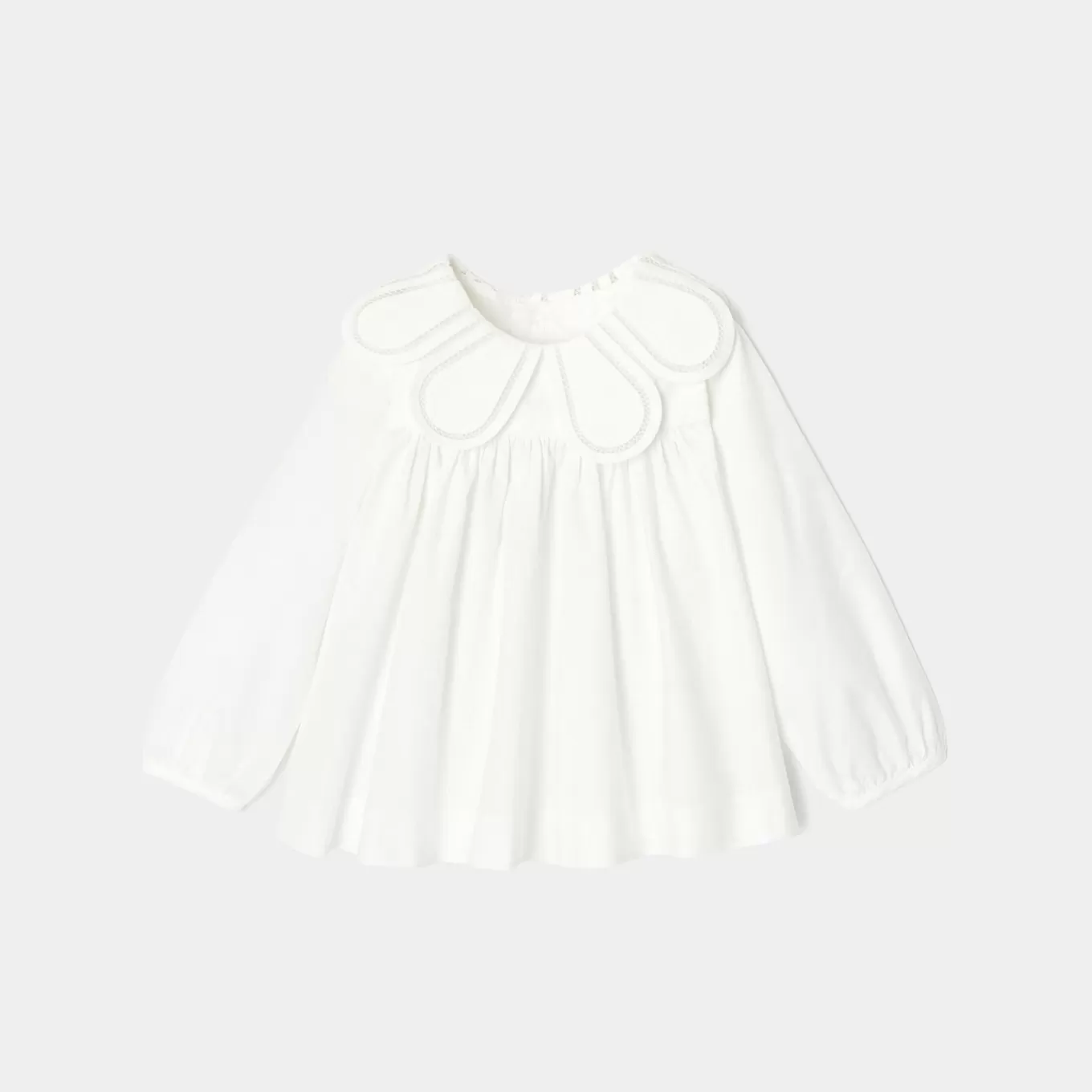 Flash Sale Jacadi Langärmelige Bluse für Mädchen JACADI WEISS