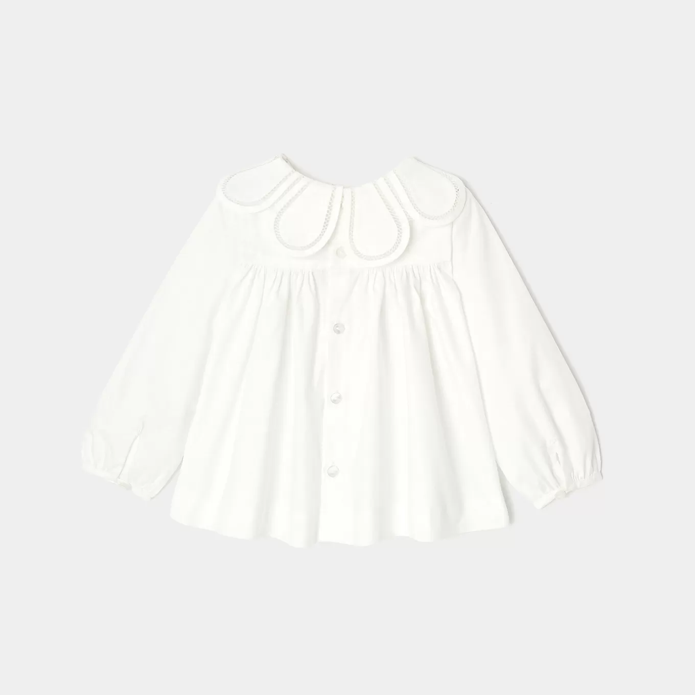 Flash Sale Jacadi Langärmelige Bluse für Mädchen JACADI WEISS