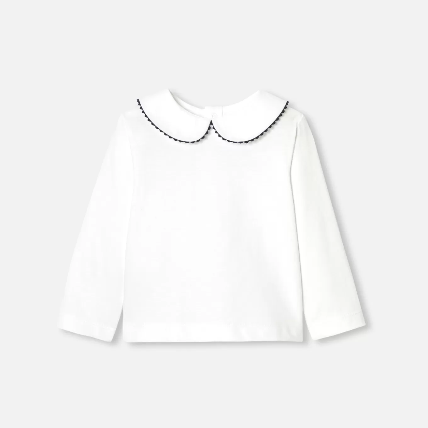 Best Jacadi Langärmliges T-Shirt Kleinkind Mädchen JACADI WEISS