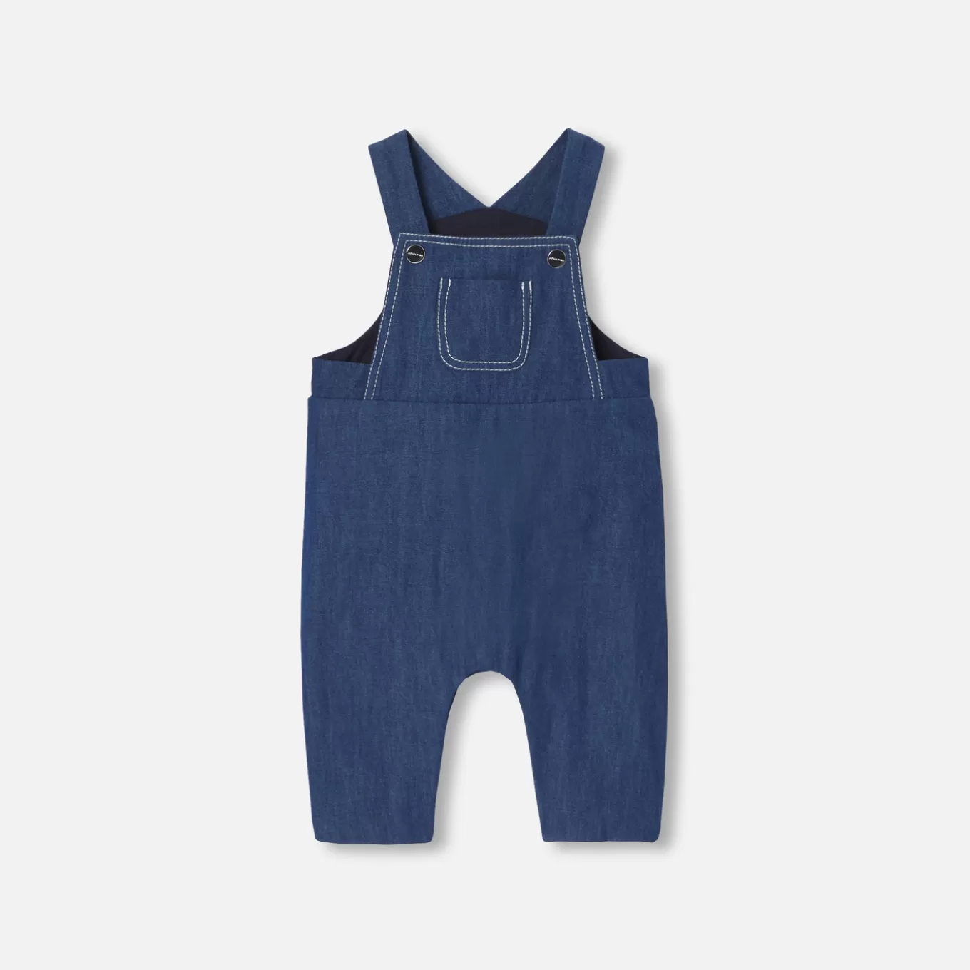 New Jacadi Latzhose aus Jeansstoff für Baby Jungen JEANSDUNKELBLAU