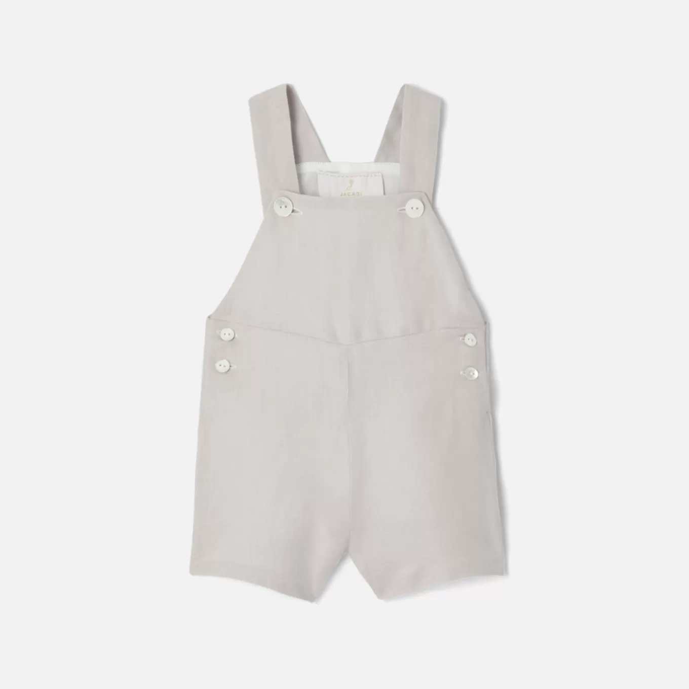 Store Jacadi Latzhose aus Leinen für Jungen MAUSGRAU
