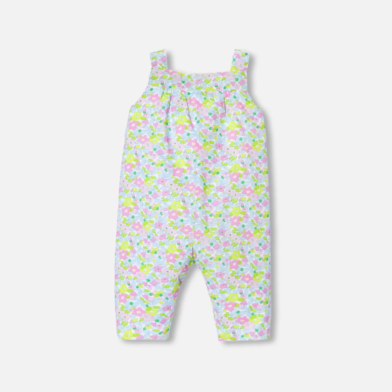Clearance Jacadi Latzhose aus Liberty-Stoff für Baby Mädchen WEISS/MEHRFARBIG
