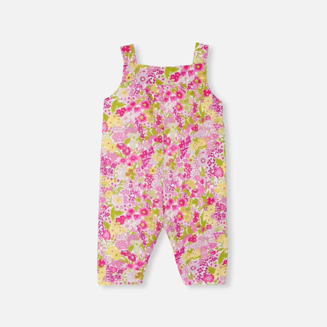 Store Jacadi Latzhose aus Liberty-Stoff für Baby Mädchen ROSA/MEHRFARBIG
