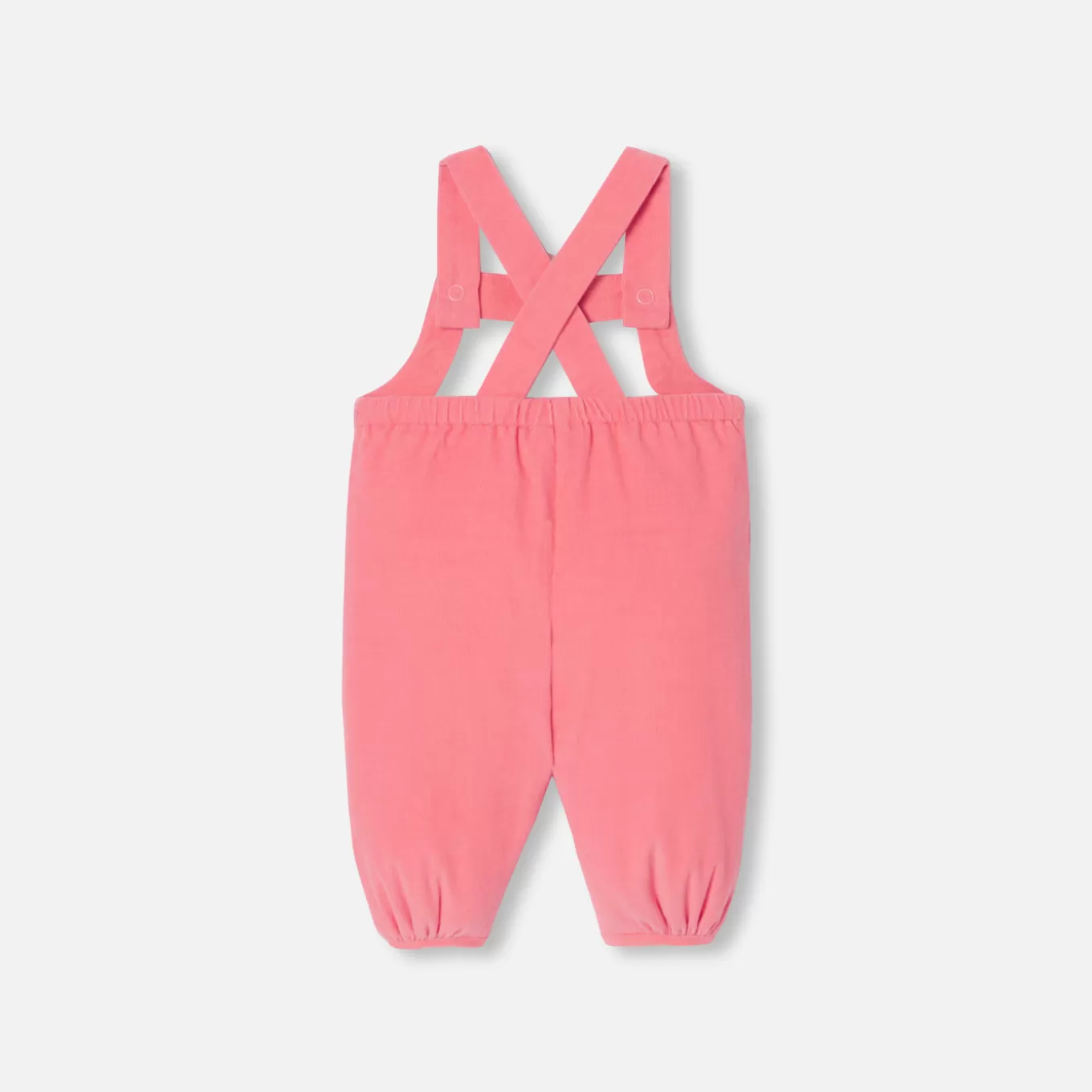 Flash Sale Jacadi Latzhose aus Samt für Baby Mädchen KORRALENROT