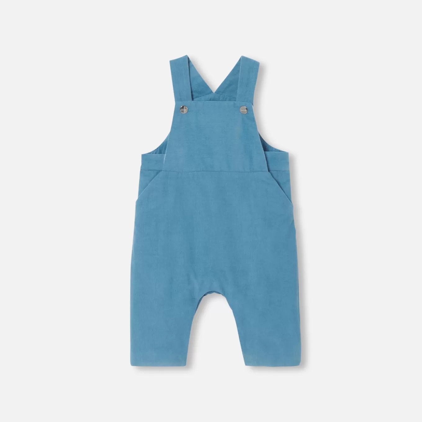 Sale Jacadi Latzhose für Baby Jungen aus Samt OSTSEEBLAU