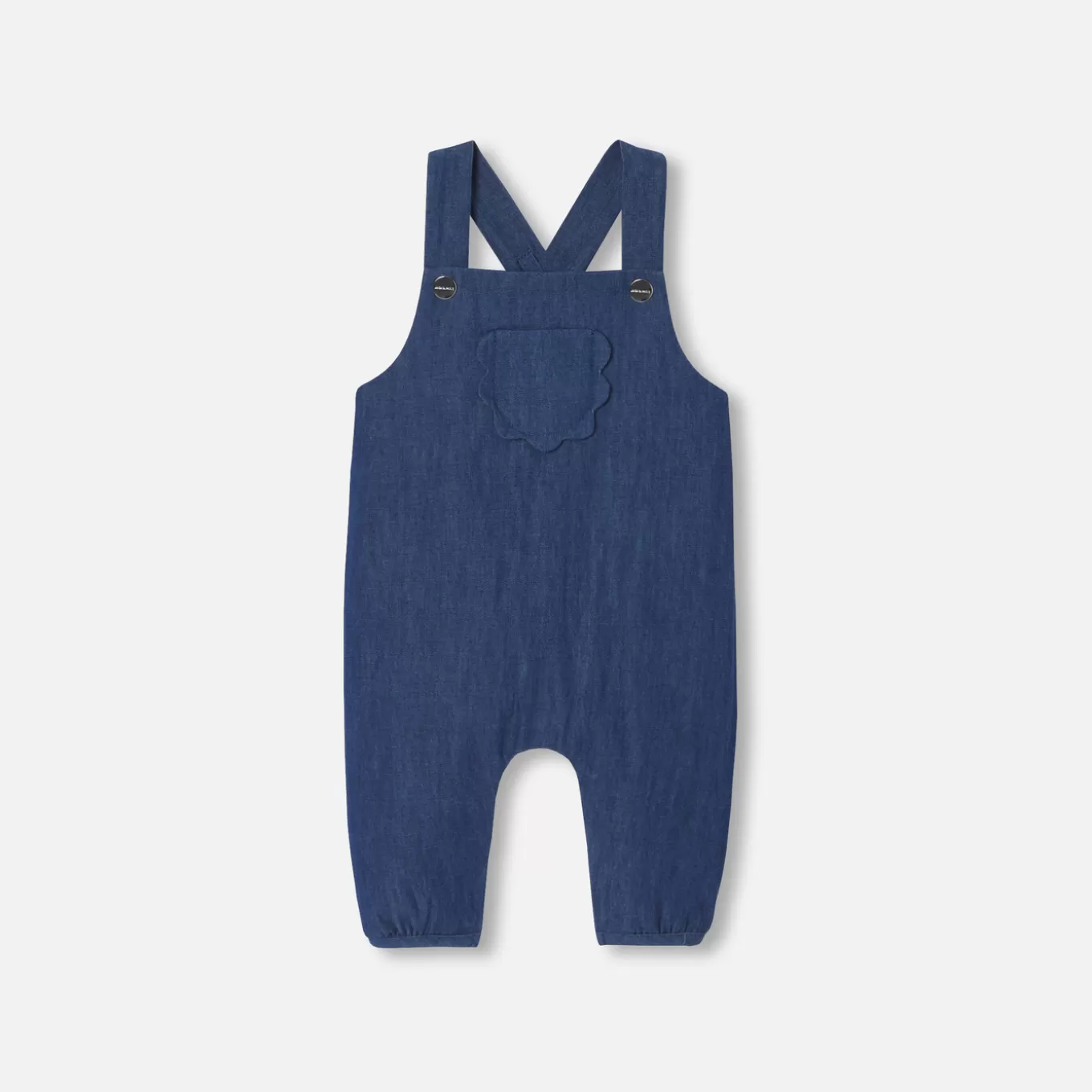 Discount Jacadi Latzhose für Baby Mädchen aus weichem Jeansstoff JEANSDUNKELBLAU