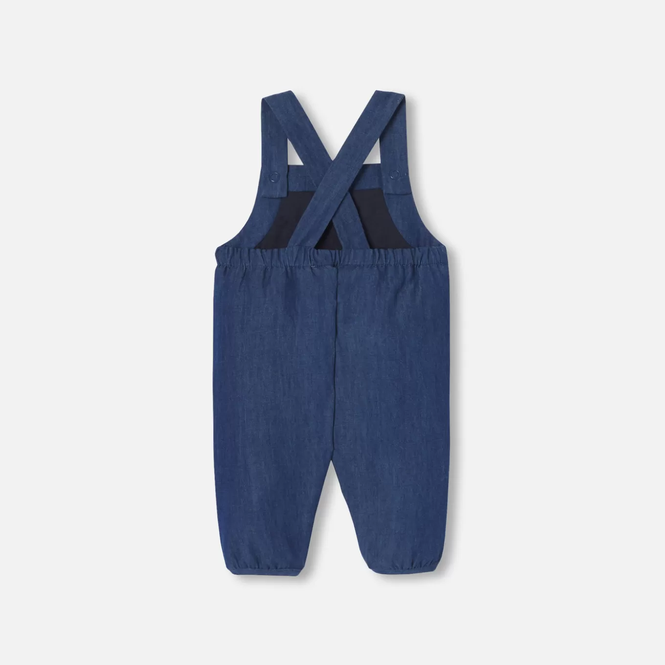 Discount Jacadi Latzhose für Baby Mädchen aus weichem Jeansstoff JEANSDUNKELBLAU