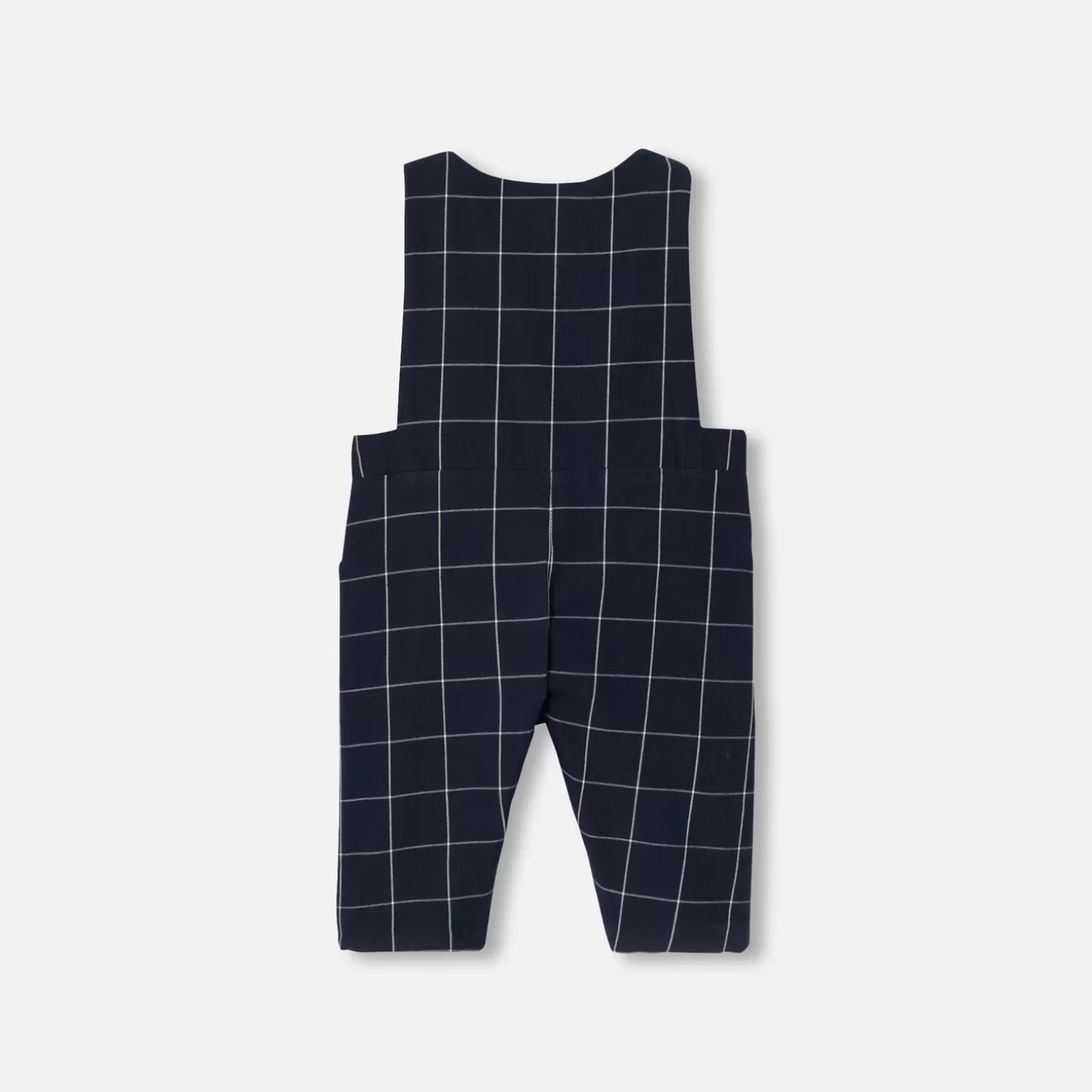 Fashion Jacadi Latzhose mit Karomuster für Baby Jungen MARINEBLAU/WEISS