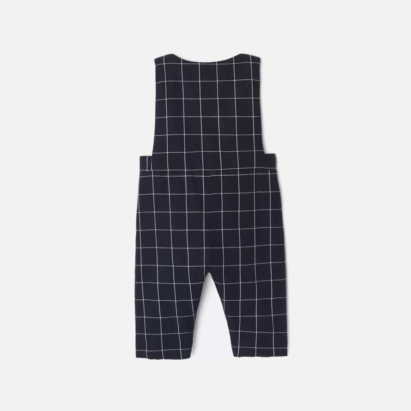 New Jacadi Latzhose mit Karomuster für Jungen MARINEBLAU/WEISS