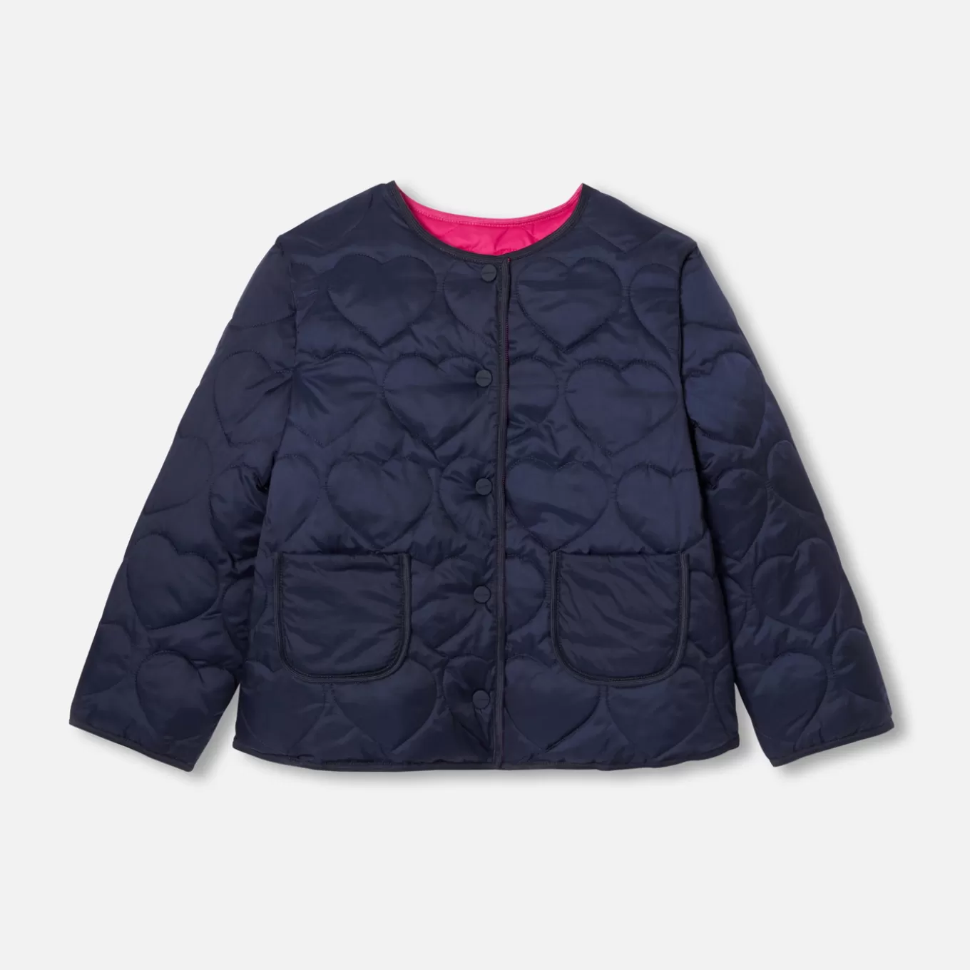 Flash Sale Jacadi Leichte Steppjacke für Mädchen MARINEBLAU/ROSA
