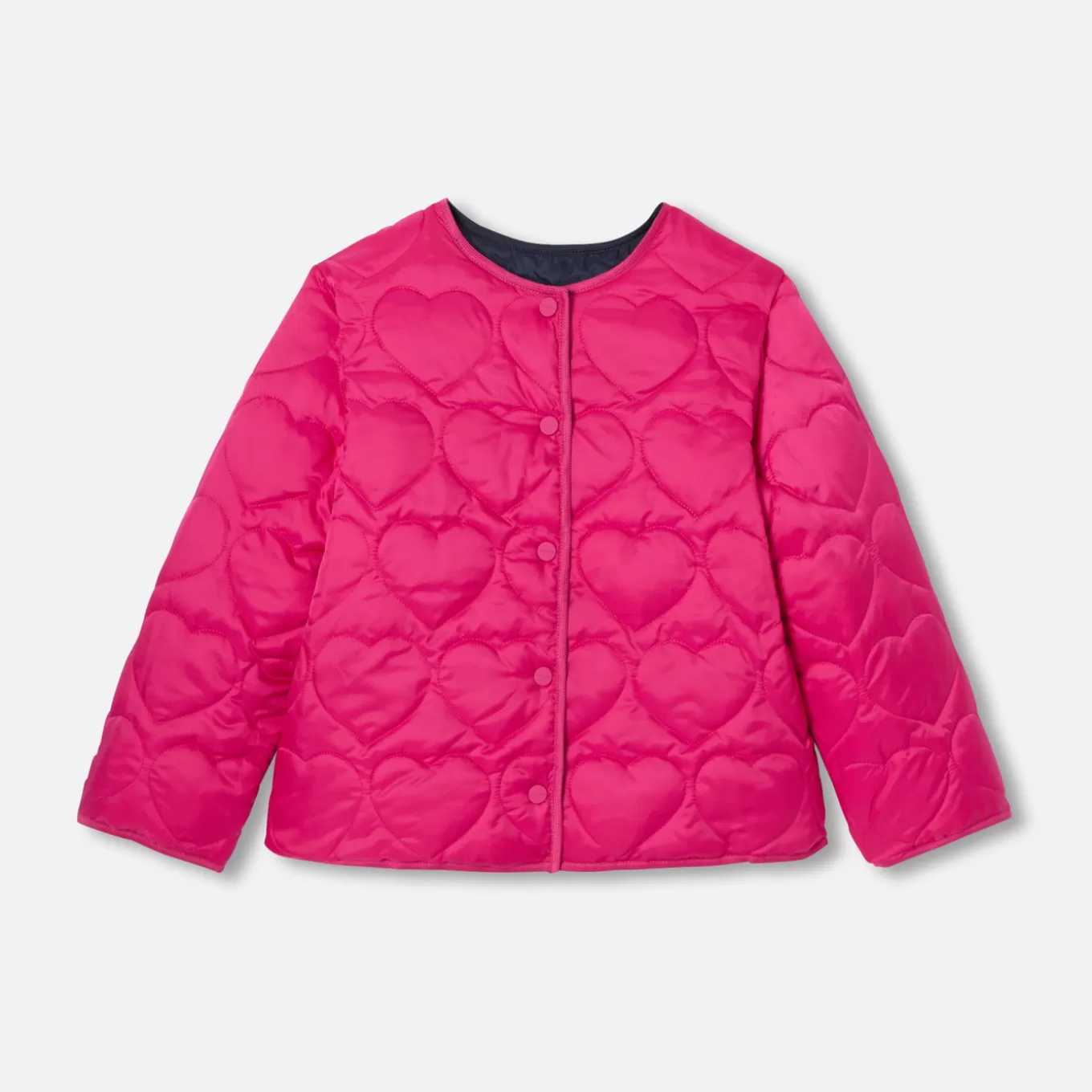 Flash Sale Jacadi Leichte Steppjacke für Mädchen MARINEBLAU/ROSA