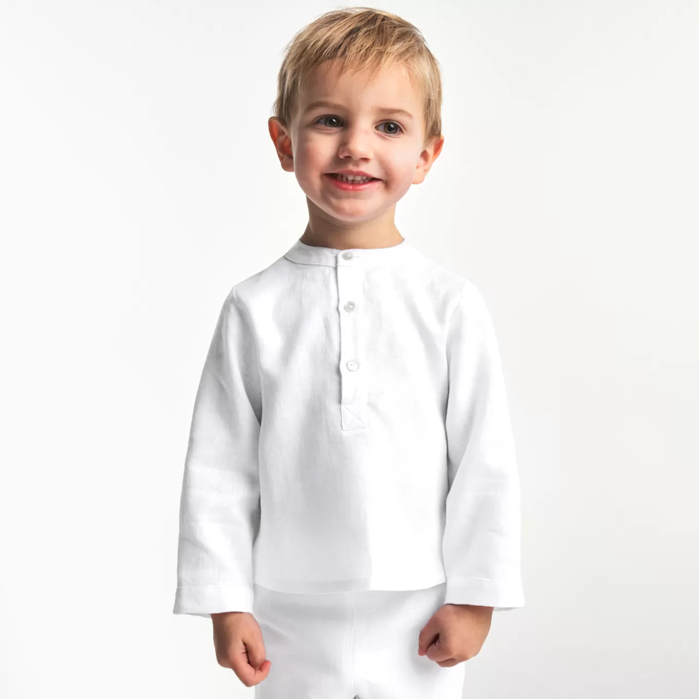 Fashion Jacadi Leinenhemd für Jungen JACADI WEISS