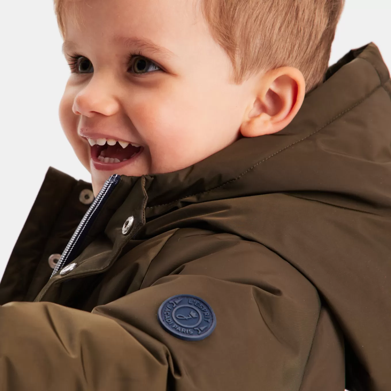 Outlet Jacadi Mantel aus Nylon für Jungen KAKI