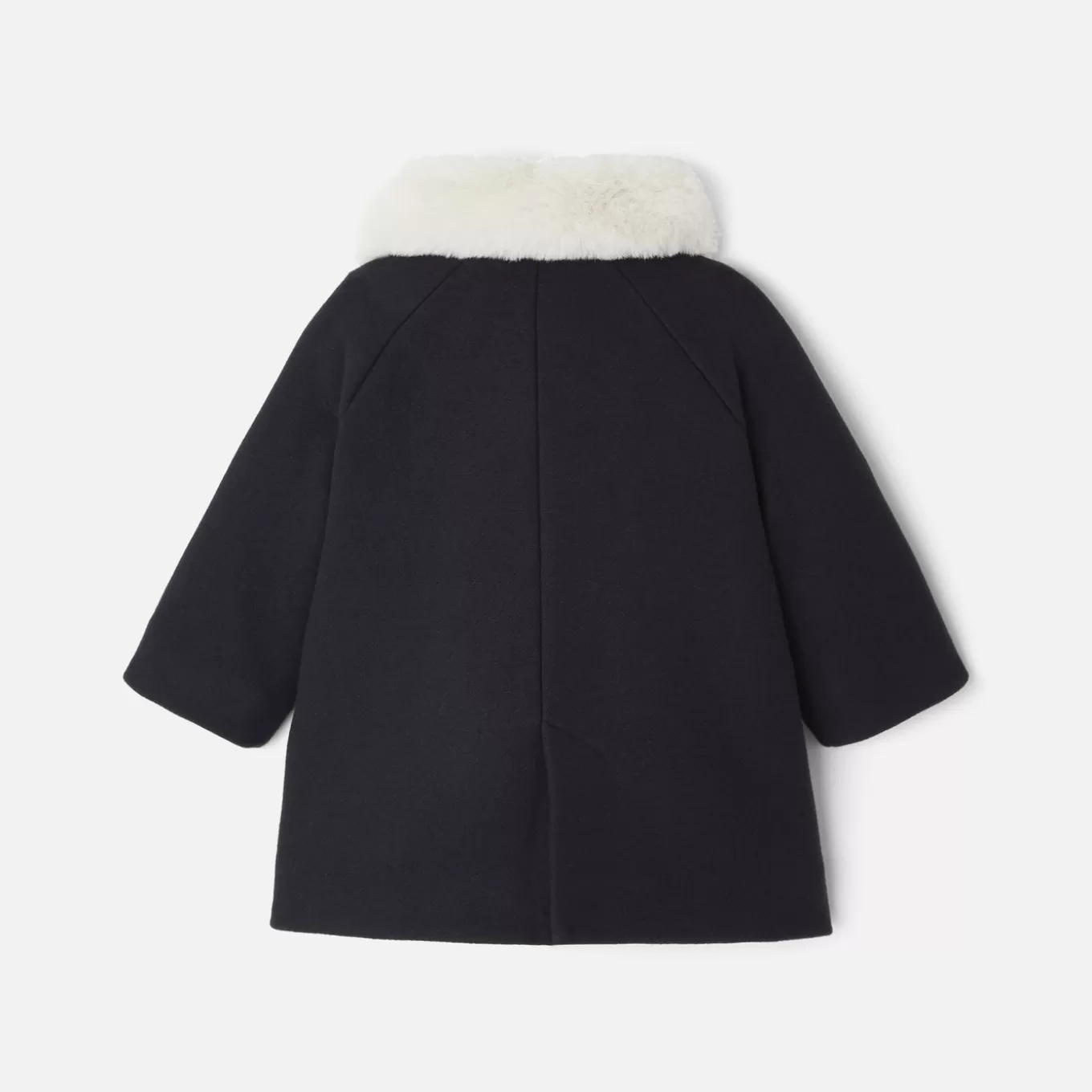 Sale Jacadi Mantel für Mädchen aus Wolltuch MARINEBLAU JACADI