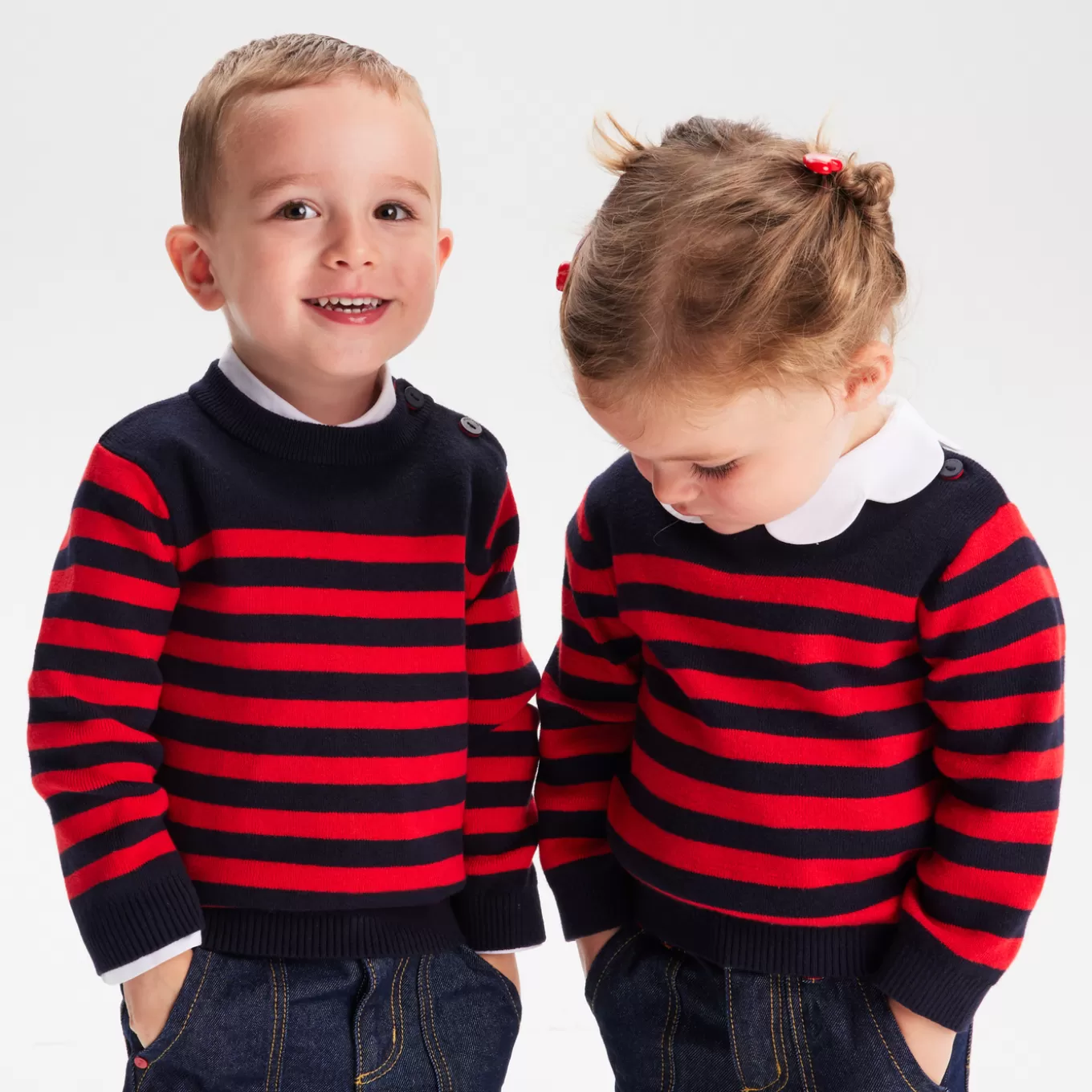 Best Jacadi Matrosenpullover Kleinkind MARINEBLAU/ROT