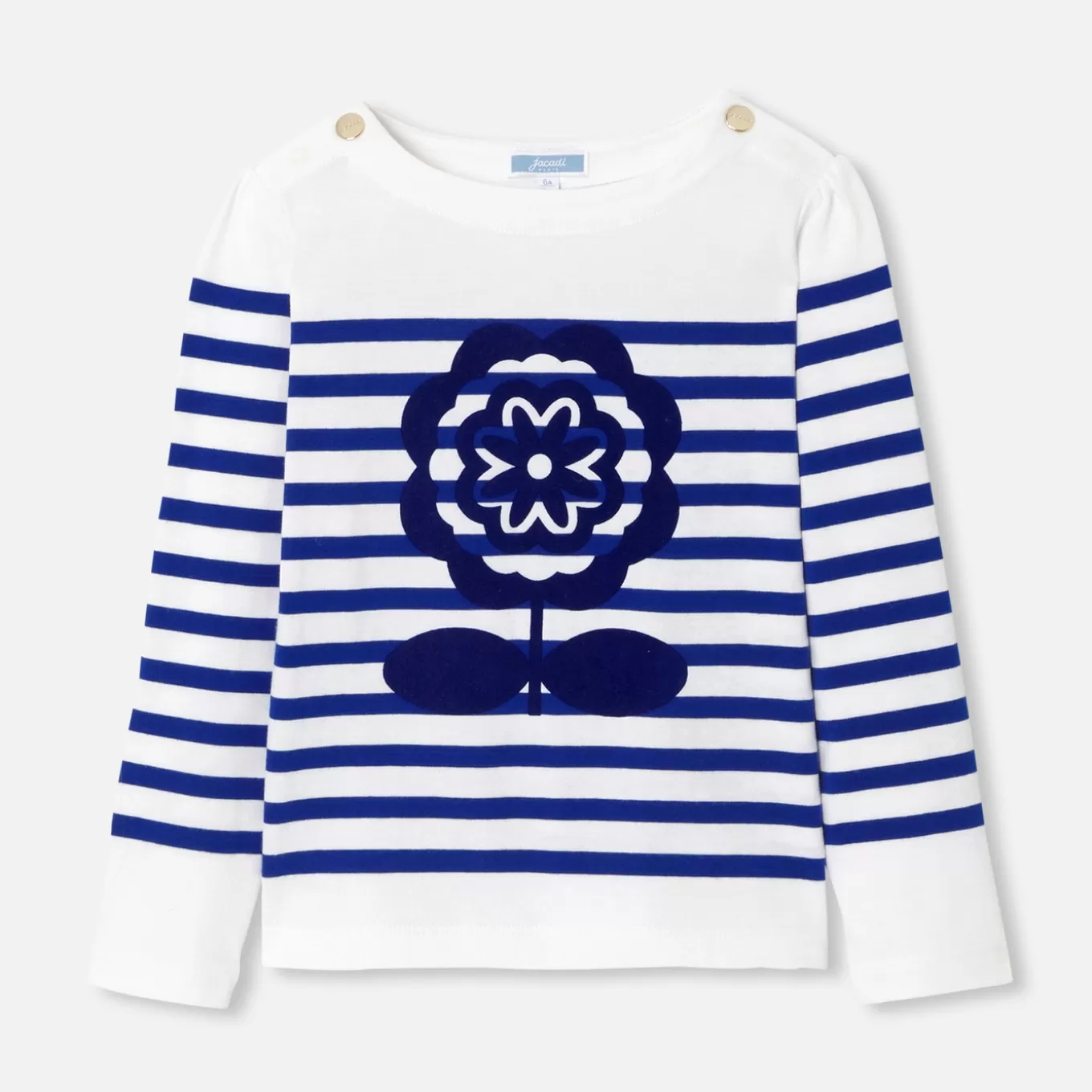 Clearance Jacadi Matrosenshirt für Mädchen WEISS/BLAU