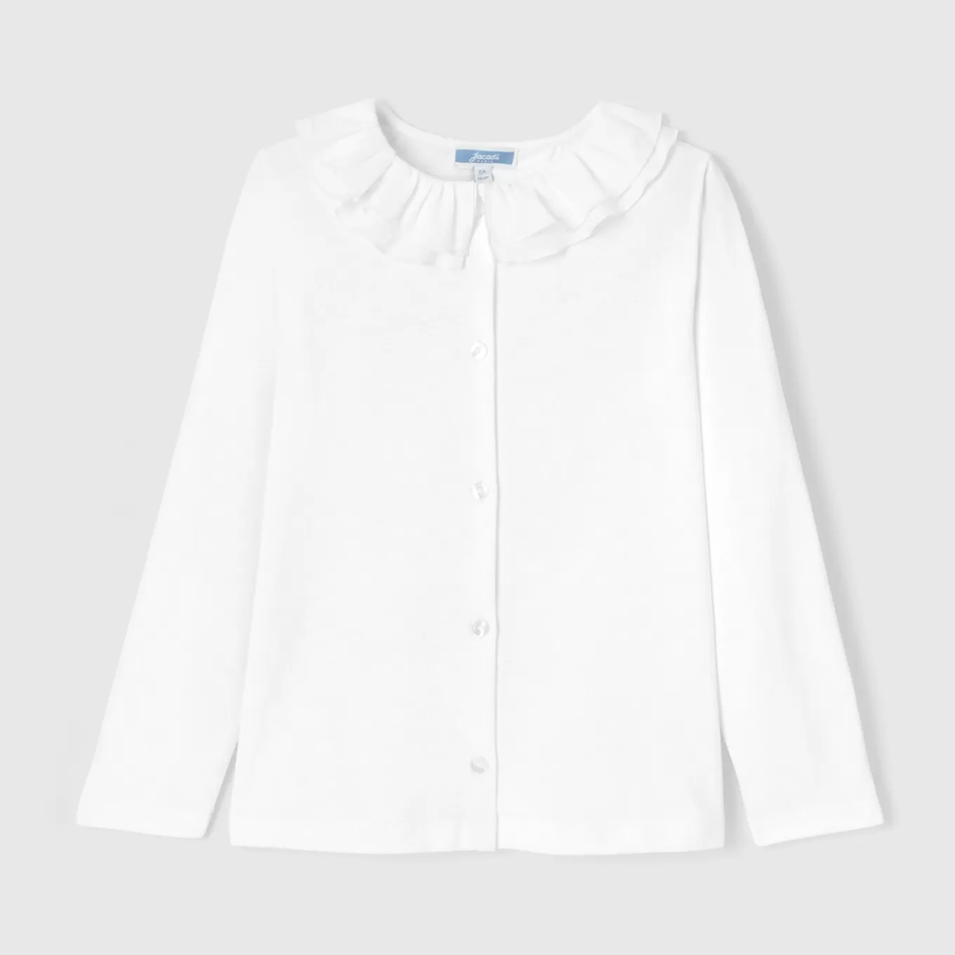 Clearance Jacadi Mädchenbluse aus Popeline JACADI WEISS