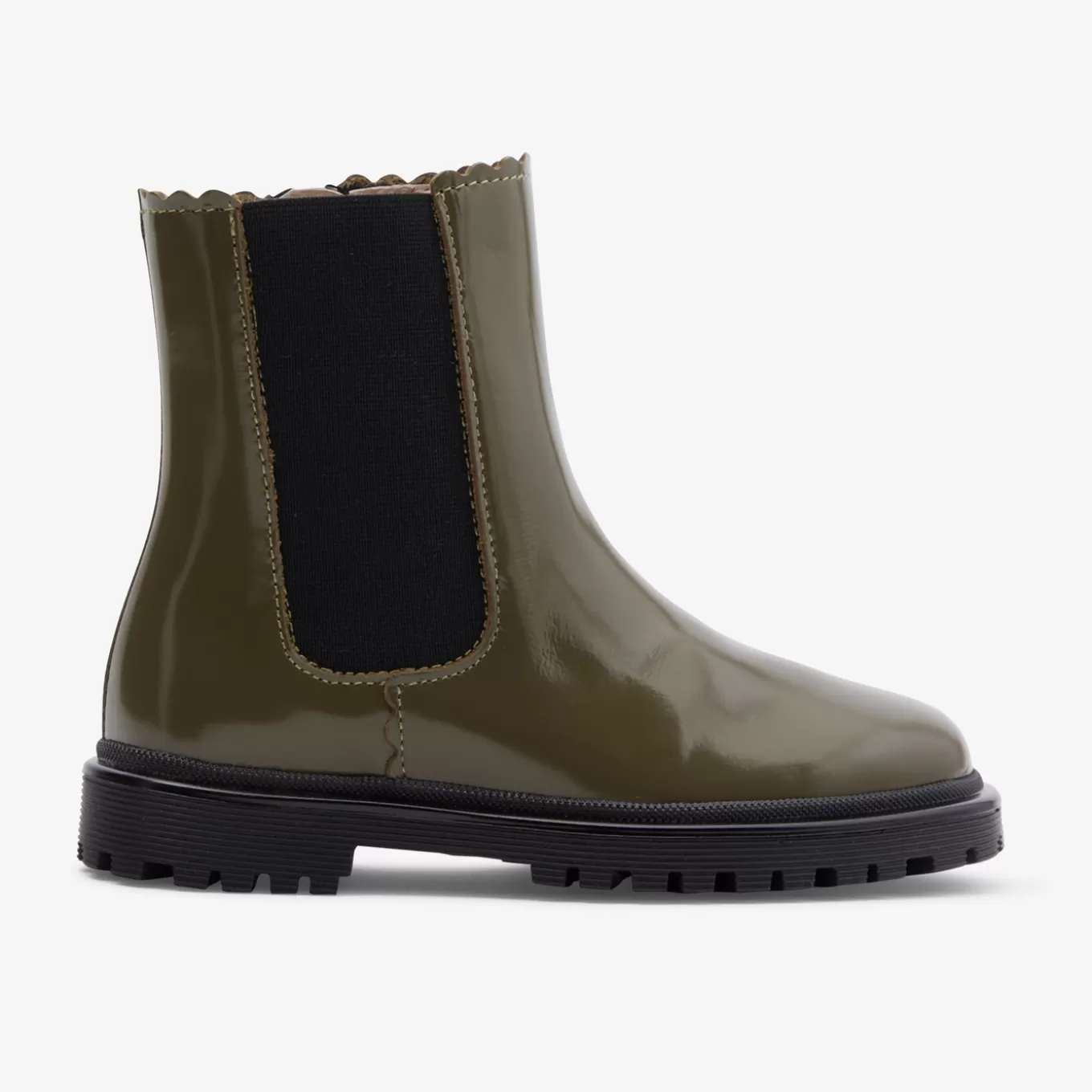 New Jacadi Mädchen-Chelsea-Boots aus Glattleder KAKI