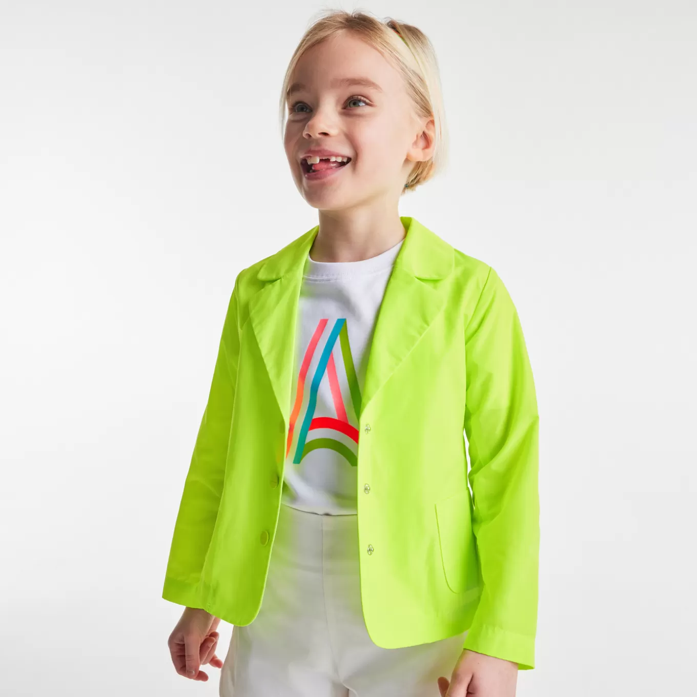 Clearance Jacadi Mädchenjacke aus Funktionsgewebe GRÜN NEON