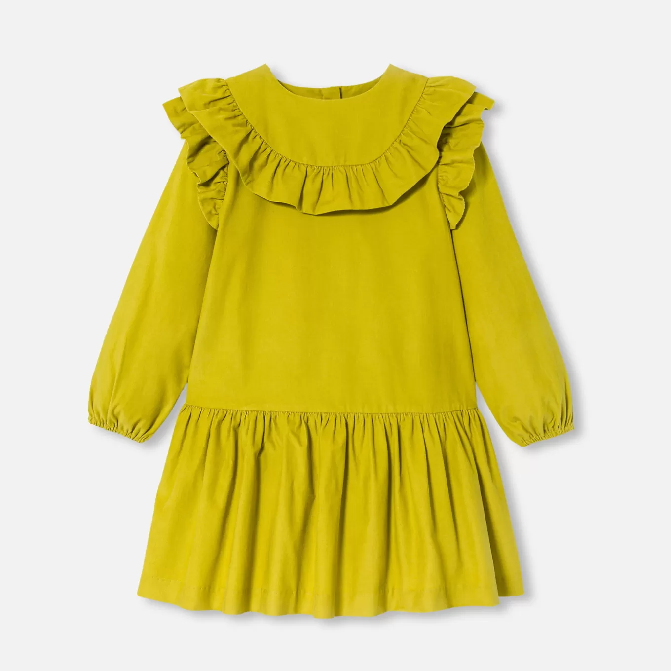 Best Sale Jacadi Mädchen-Kleid aus Feincord KÜMMEL