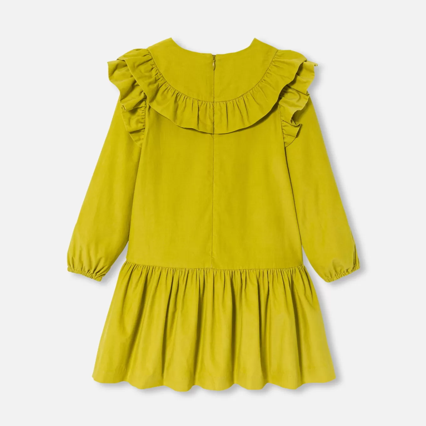 Best Sale Jacadi Mädchen-Kleid aus Feincord KÜMMEL