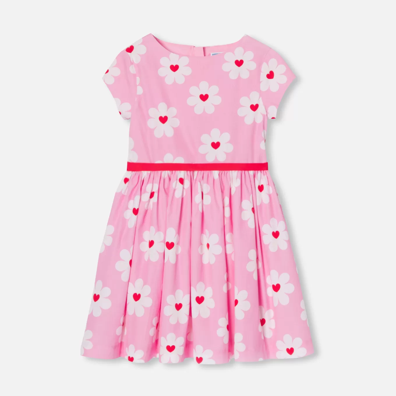 Cheap Jacadi Mädchenkleid aus Popeline ROSA/MEHRFARBIG