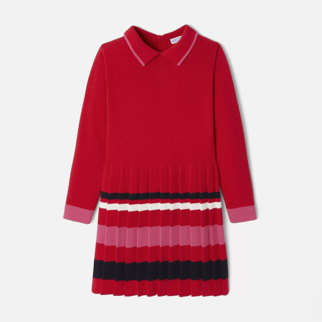 Outlet Jacadi Mädchenkleid mit Ballonärmeln ROT JACADI