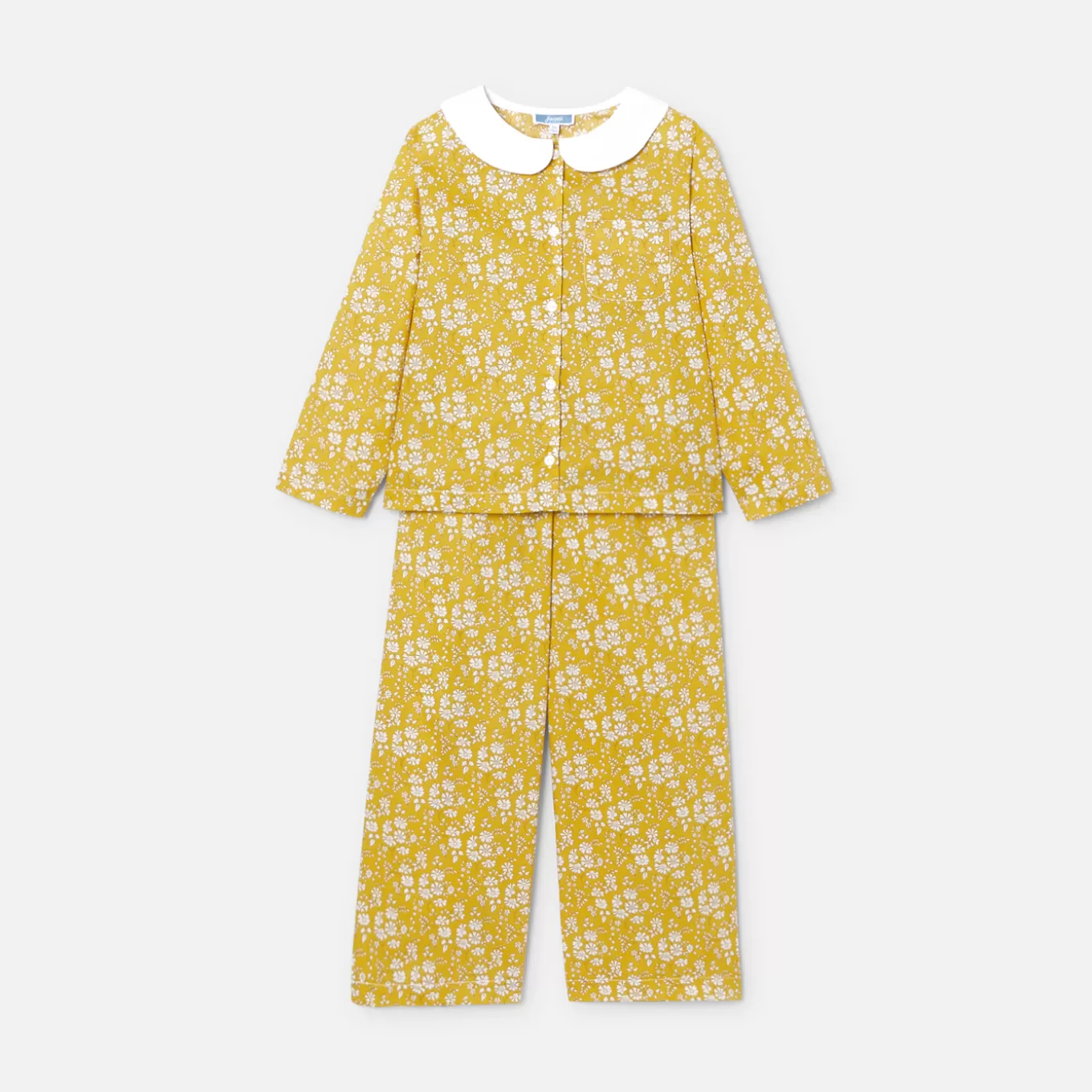 Cheap Jacadi Mädchenpyjama aus Liberty-Stoff GELB/WEISS