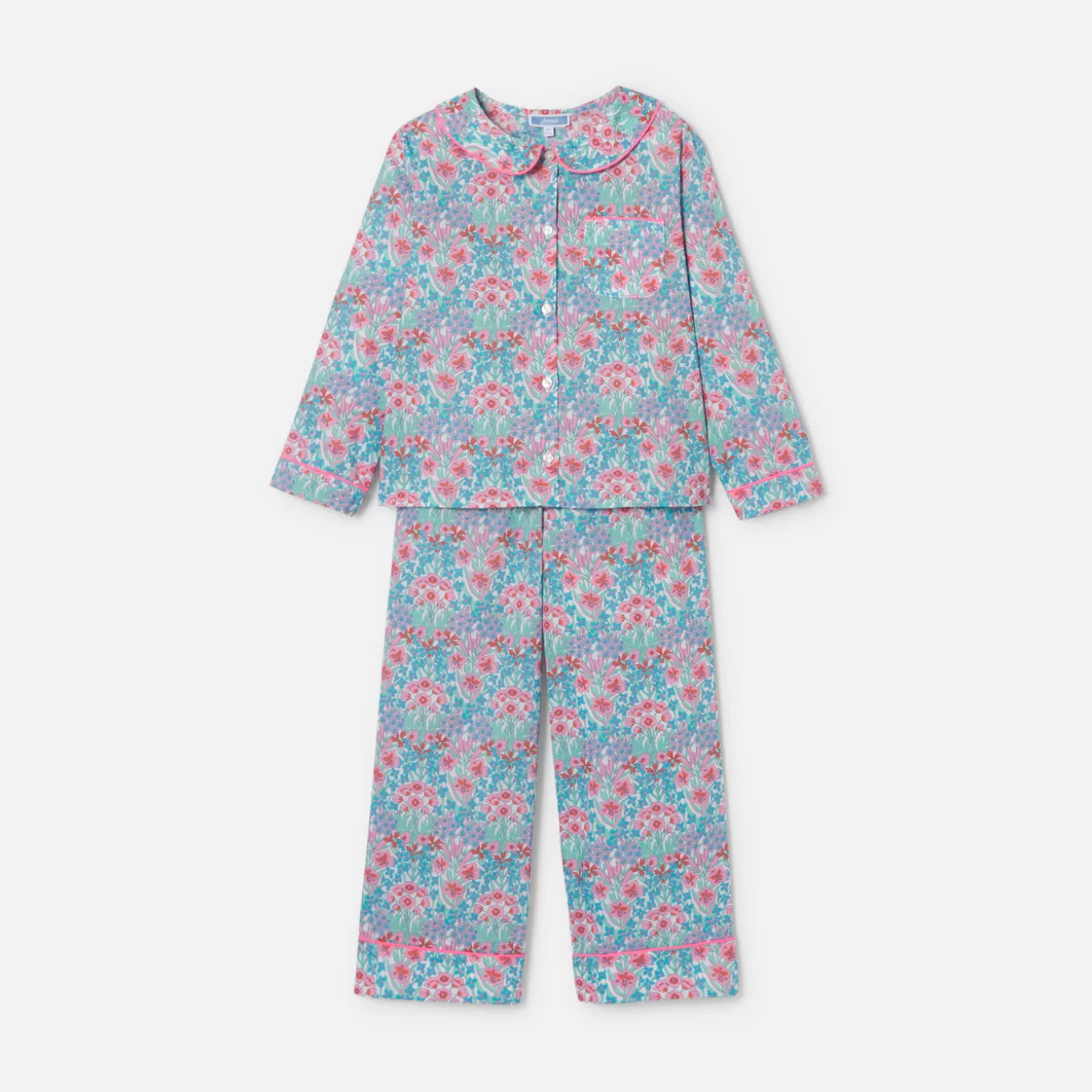 Cheap Jacadi Mädchenpyjama aus Liberty-Stoff BLAU/MEHRFARBIG
