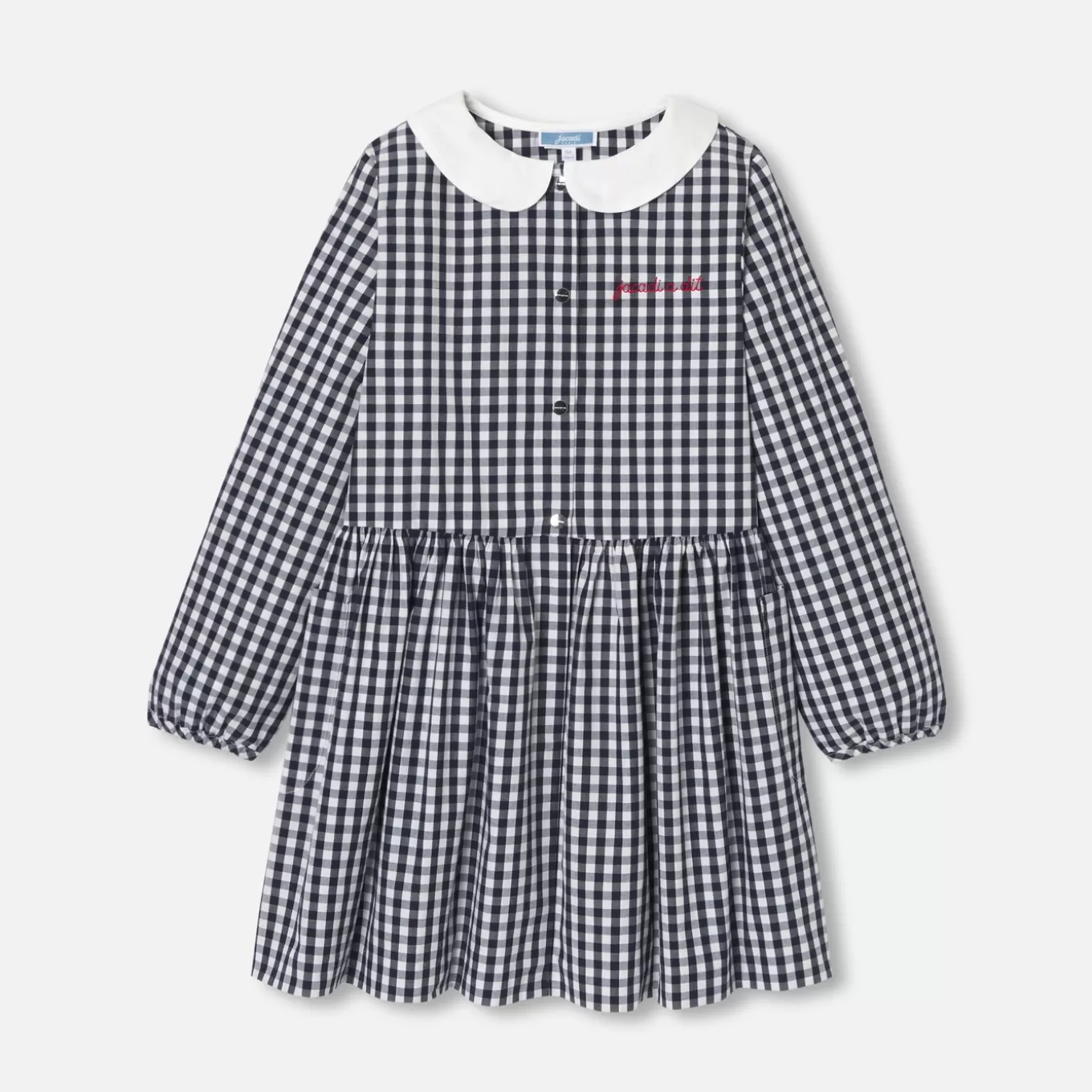 Sale Jacadi Mädchenschürze in Vichykaro WEISS/MARINEBLAU